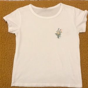 Brandy Melville Embroidered Top